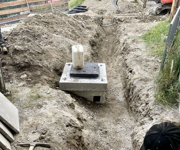 Trinkwasserleitungen in Matsch